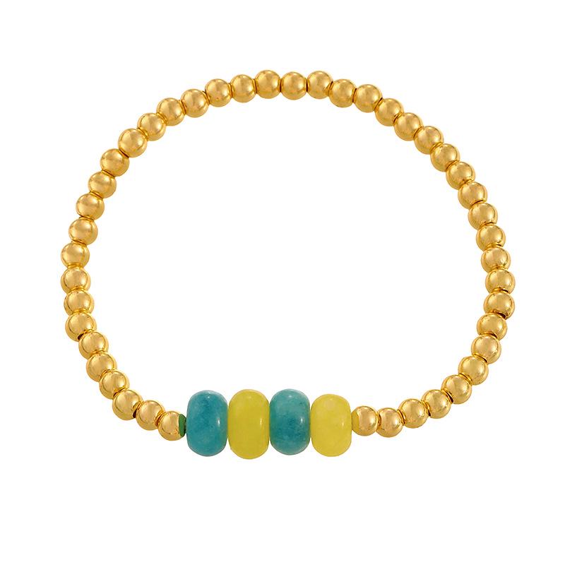 Colorful Natural Stone Beaded Bracelet - New Fashion Design, Multiple Piece Options