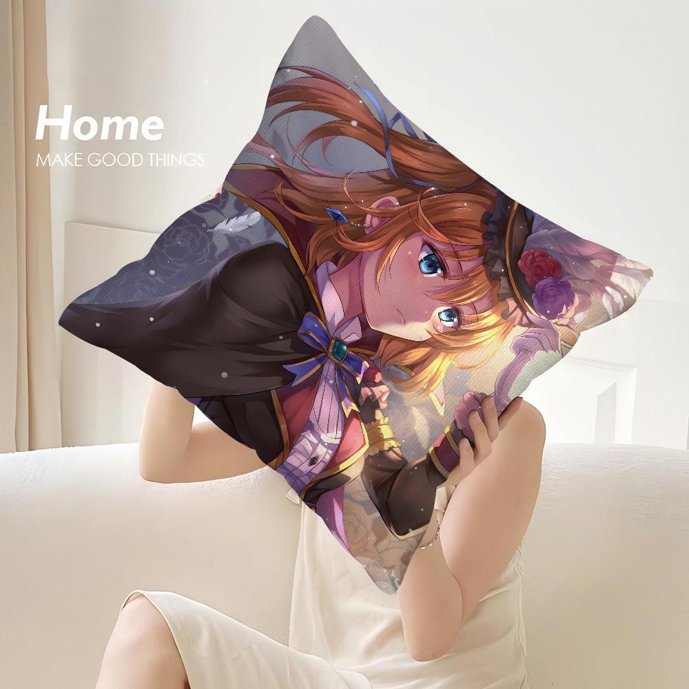 Anime L-Love Live! Pillow Case Sofa Decorative Home Double-sided Print Plush Square Throw Pillow Covers Cushion Decor Cover