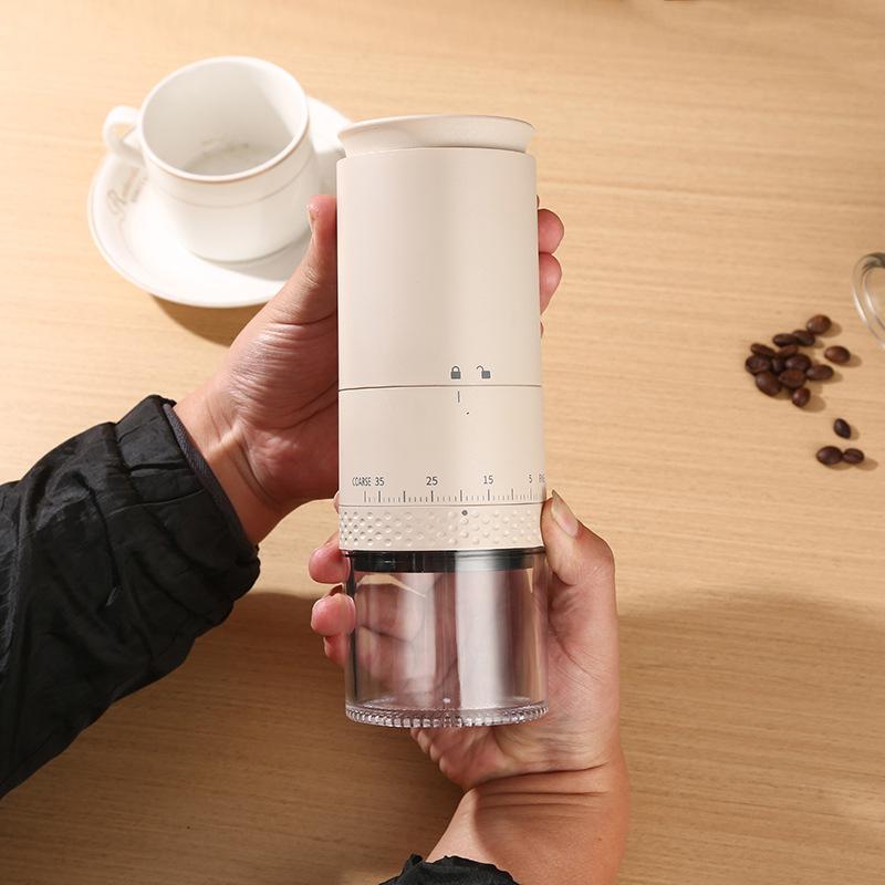 Electric Coffee Bean Grinder, Rechargeable & Automatic, Portable Coffee Grinder