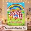 Benutzerdefinierter personalisierter Wandteppich, El Payaso Plim Plim Druck Benutzerdefinierter Name Text Wandkunst zum Aufhängen für Schlafzimmer