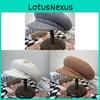 Wool Beret Hat For Women Autumn Winter Vintage Knit Warm Fashion Accessory