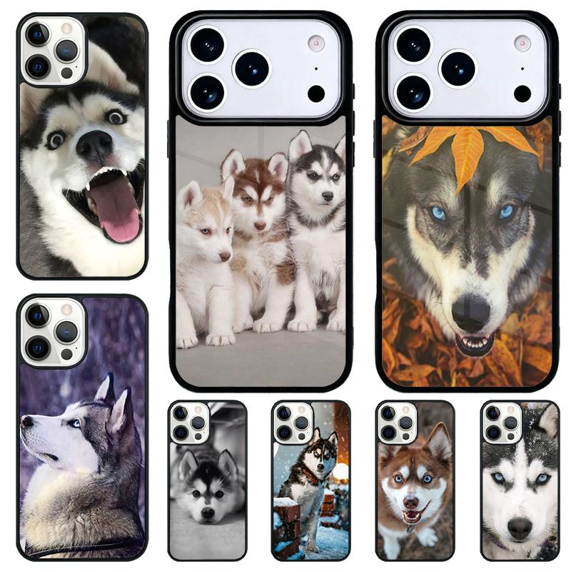 Siberian Husky Dog Shockproof Phone Case for iPhone 17 Air 16e 15 11 12 14 13 Pro Max Cover Coque