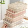 2Pcs PVC Clothes Quilt Storage Bag Transparent Foldable Blanket Sorting Bags with Handle Large Capacity