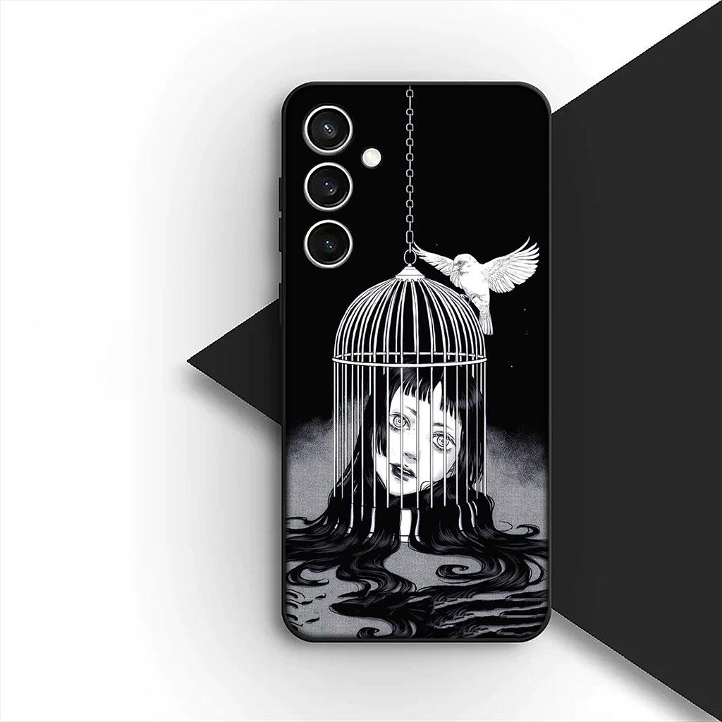Serietidningar Junji Tomie Ito Kollektion Silikon Mobilskal till Apple iPhone 17 Air 12 13 Pro Max Mini ProMax 7 + 8 Plus Mjukt Skal
