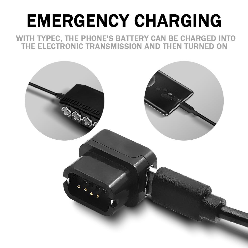 Portable Di2 Charger Adapter 4-Pin To Type-C For SHIMANO EW-EC300 R9270 9250 8170 8150 7170 12Speed Di2 Electric Bicycle Bike