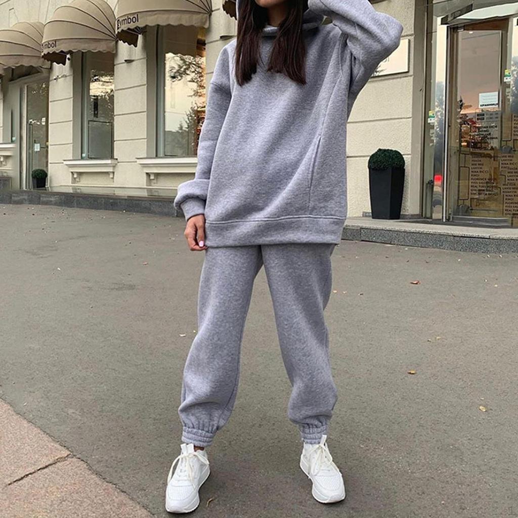 2 Pieces Women Tracksuit Outfits Jogging Sweatsuit Sweatpants Set