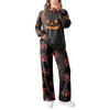 Women's Halloween Print Hoodie and Jogger Pants Set, Round Neck Loose Fit Casual Sweatsuit