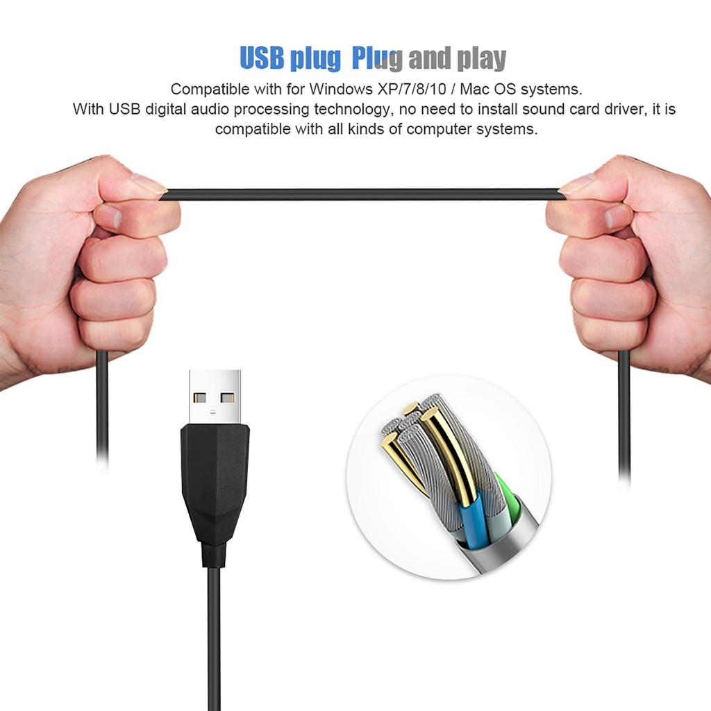 G22 USB Computer Microphone Omnidirectional Simple Desktop Microphone for Windows XP  7   8   10   IOS