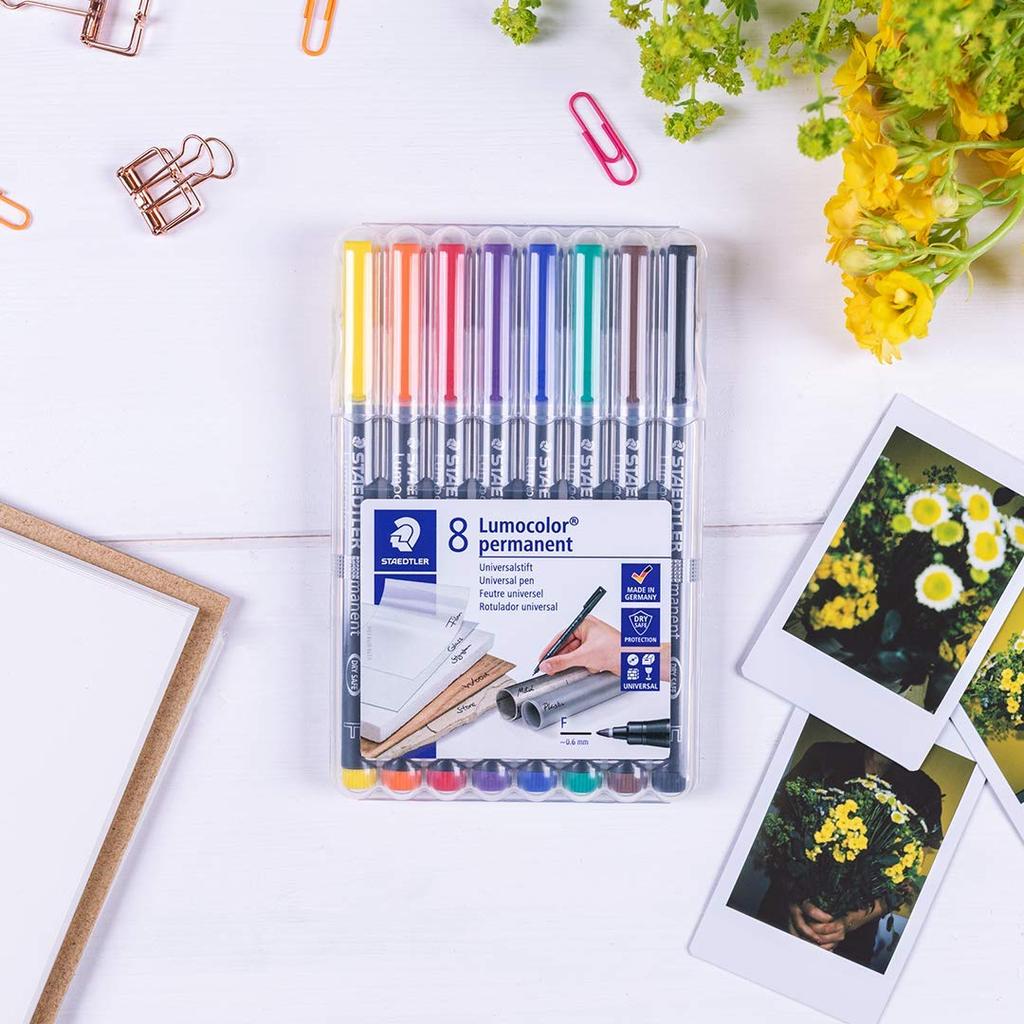 Staedtler Lumocolor Extra Fine 8 318 WP8 Oil-Based Pen, Tip, Colors,