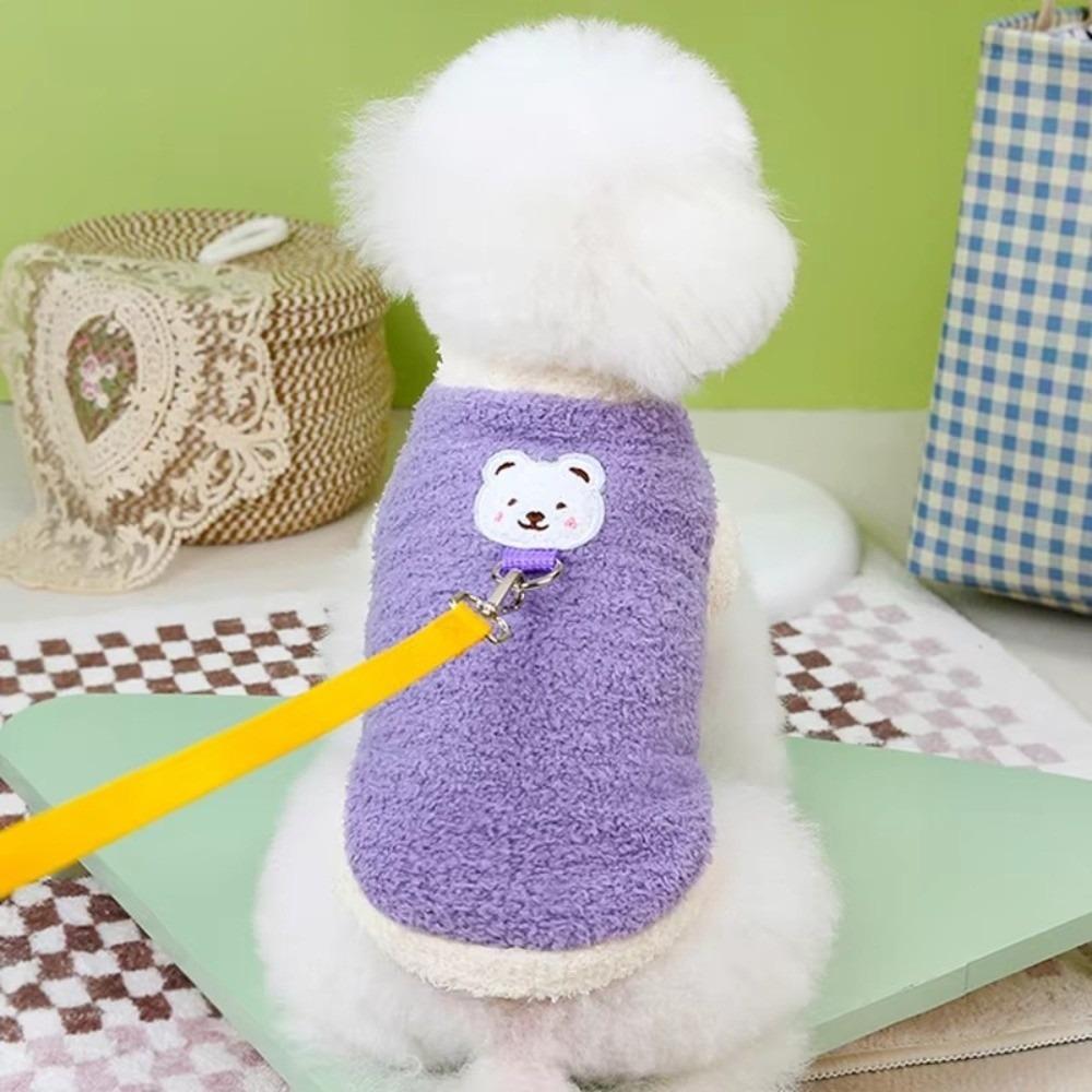 Winter Warm Cat Dog Clothes Soft with D-ring Dog Coat Pet Supply Chihuahua Yorkie Clothing Puppy Clothes For Small Medium Dogs