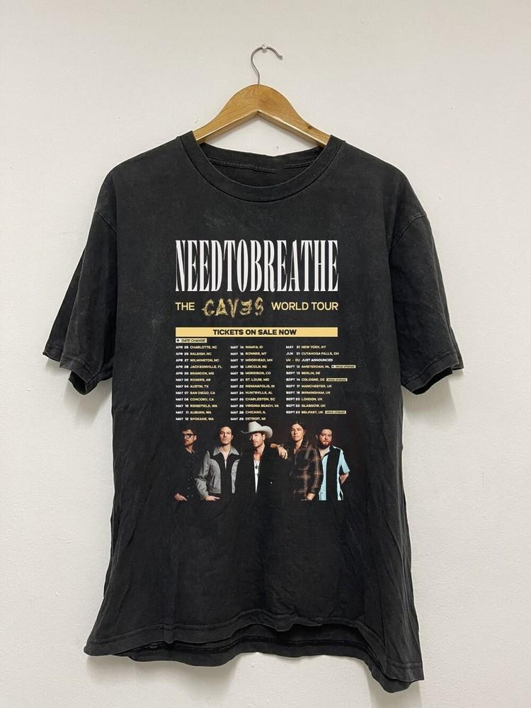 Needtobreat The caves World Tour Black Cotton Shirt Unisex T-Shirt L