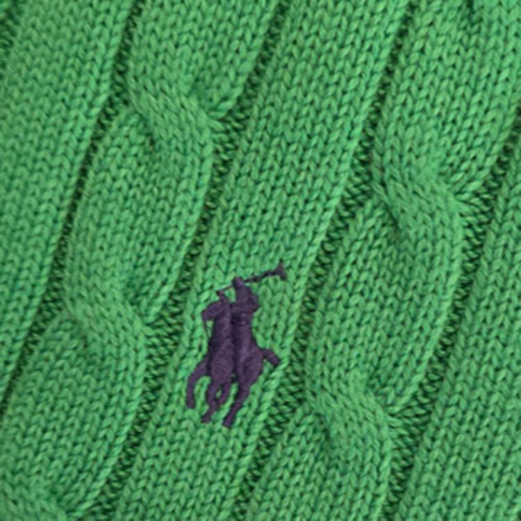 Polo Ralph Lauren Cotton Cable Knit Short Sleeve Sweater Women Sweaters 211910987-035