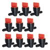 10 ks 1/4" Rovné Inline Plynové Palivové UZAVÍRACÍ / ODPOJOVACÍ Ventily Kohoutek 494768