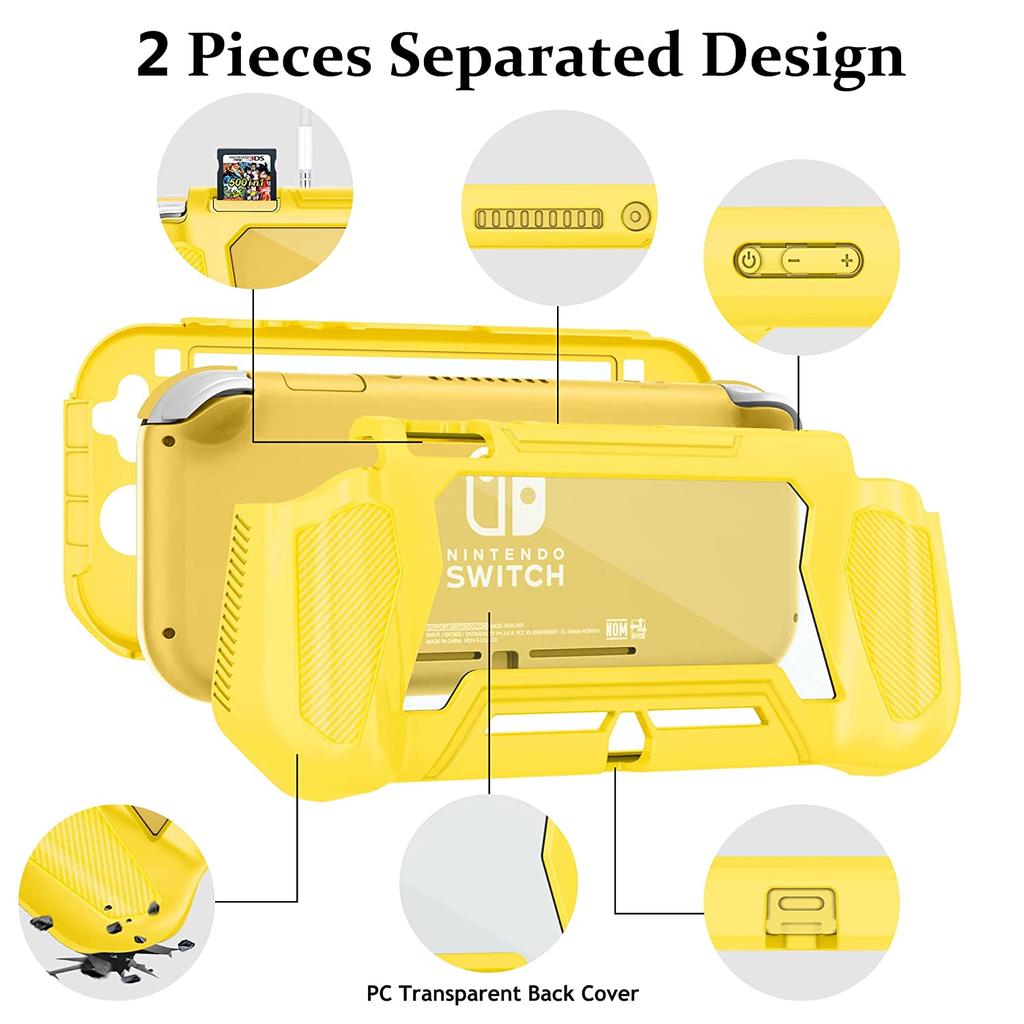 Protective Case for Nintendo Switch Lite, TPU Shock-Absorption and Anti-Scratch for Nintendo Switch Lite
