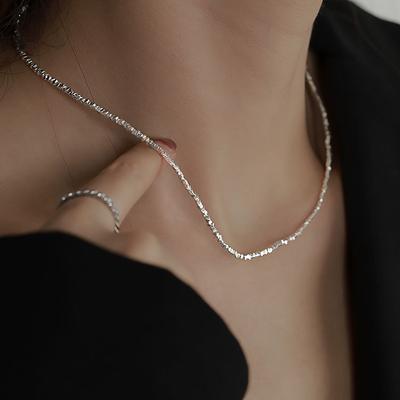 Irregularly Broken Necklaces for Women Naked Chain Necklaces Short Broken Neck Chain Collar Sweater Chain