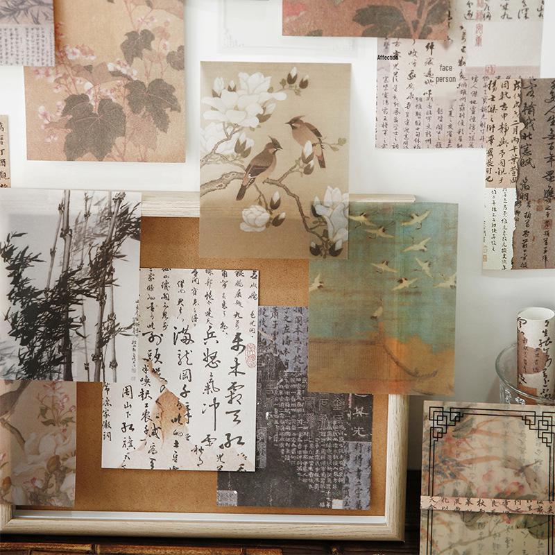 Mu Ran Chang'an Everlasting Painting Tearable Journal Decorative Stickers.