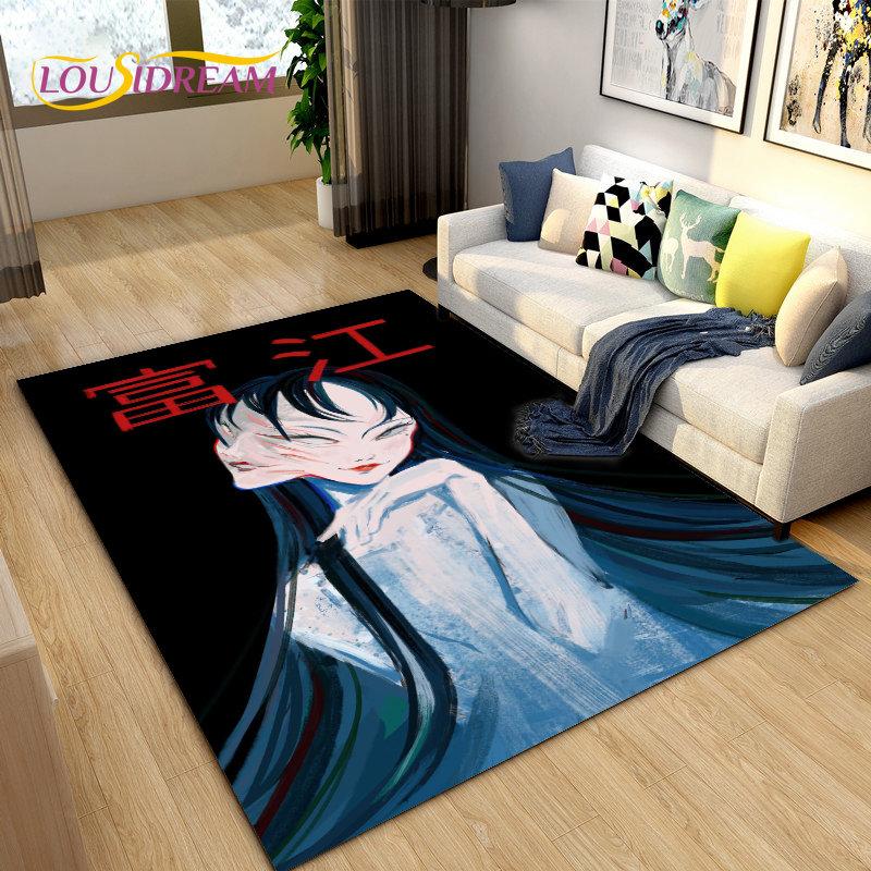 Junji Ito Tomie Kawakami Ghost  Area Rug Large,Carpet Rug for Living Room Bedroom Sofa Doormat Decoration,Kid Non-slip Floor Mat