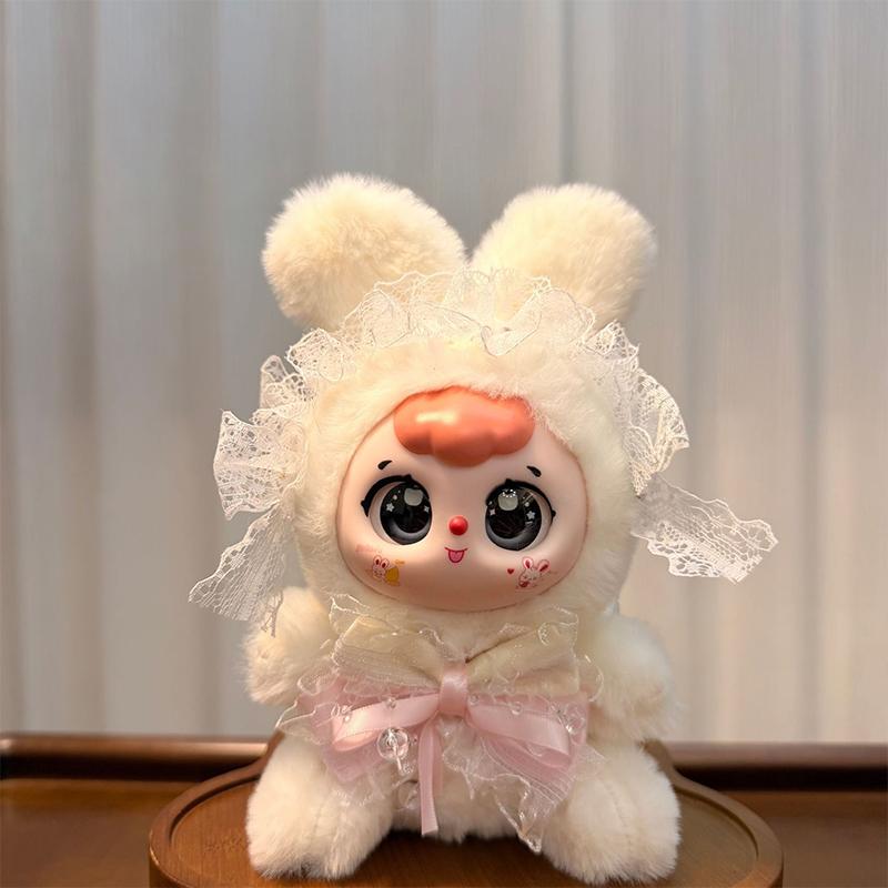 Cute Plush Little Rabbit Treasure Vinyl Doll Pendant Keychain Backpack Hangings Ornaments Gifts