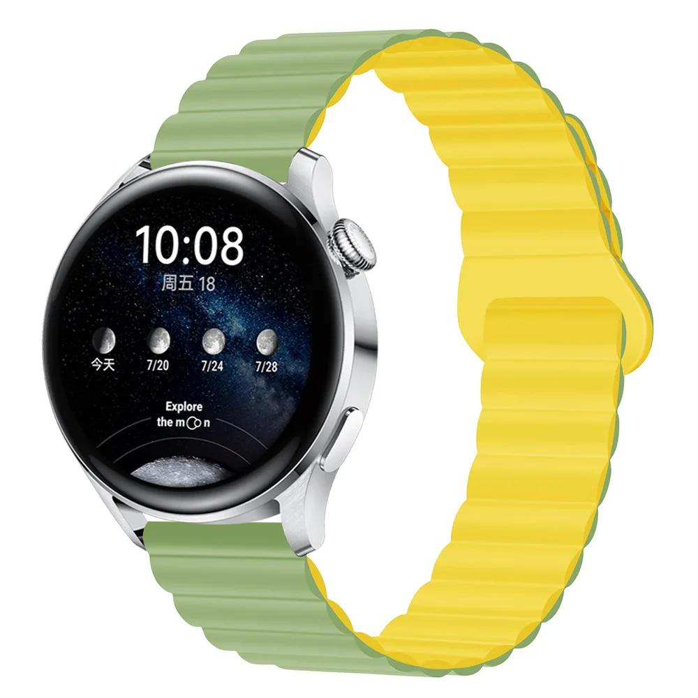Magnetic Loop Strap For Samsung Galaxy Watch 6 5 4 40MM 44MM/4 6 Classic 46 43 47mm/5 Pro 45mm Band Silicone 20mm 22mm Watchband