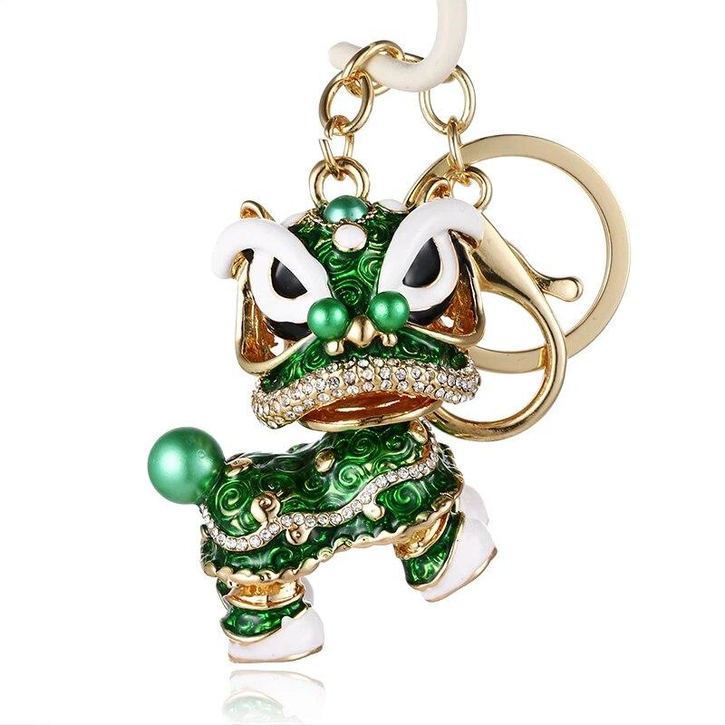 Горный хрусталь Милый Год Зверь Китайский Новый Год Брелок Сумка с Животными оранжевый — фото 5