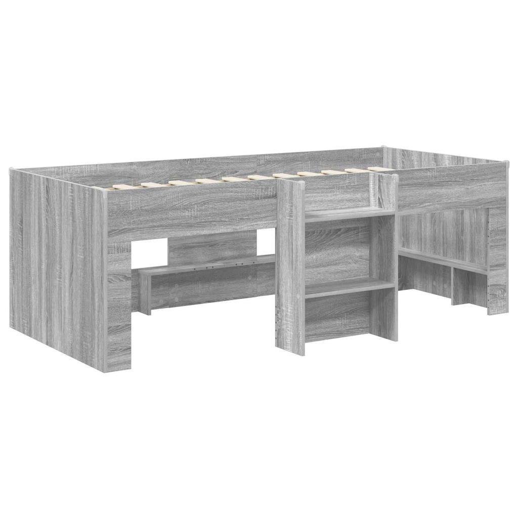 Kids Loft Bed 2 pcs Grey Sonoma 193 x 96.1 x 68.5 cm