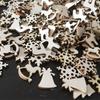 Christmas Environmental Protection Wood Chips Christmas Tree Decoration Wall Stickers Wooden Crafts