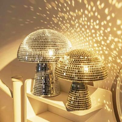 Party Pilz Diskokugel Glitzer Spiegel Diskokugel Dekoration Retro Reflektierende Disko Fliesen