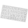 Englische Buchstaben Zahlenmuster Silikonform DIY Schokoladenpuddingform Backwerkzeug