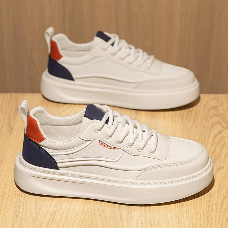 Fashion Fashion Microfiber Leather Men's Casual Shoe Youth Teenage Sneakers Comfortable Skateboard Footwear Comfy Men Vulcanize Footwear