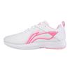 Li Ning Comfortable And Breathable Slip Resistant Abrasion Resistant Low top Casual Shoes Women's Pink White AVQS004-1