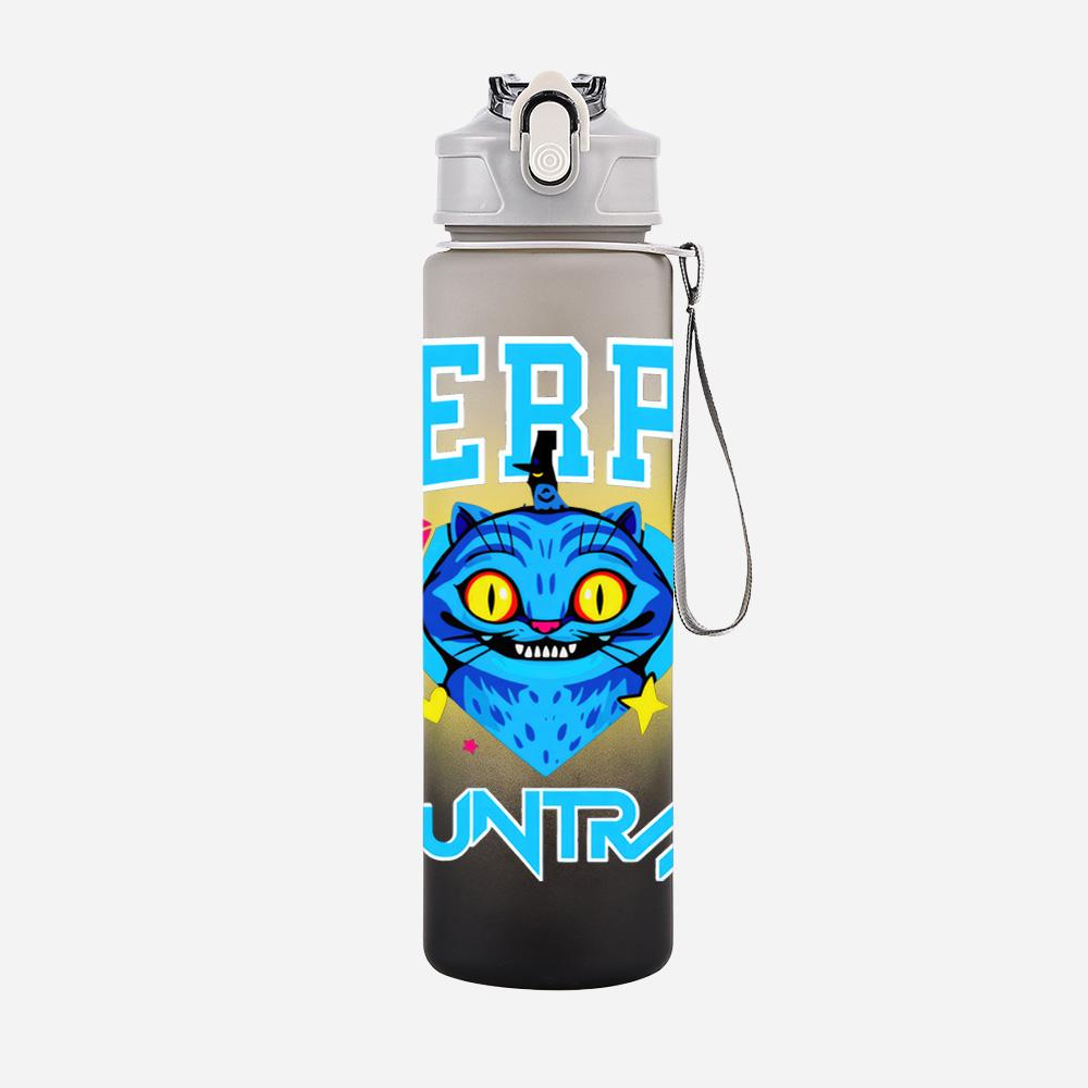 

Anime Cartoon K-Pop Demon Hunters Printed 750Ml Water Bottle Large Capacity Drinking Cup Portable Outdoor Sports Water Cup Children Gift