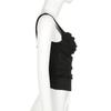 Trendy American Ruched Square Neck Slim Fit Minimalist Camisole - Summer Edition
