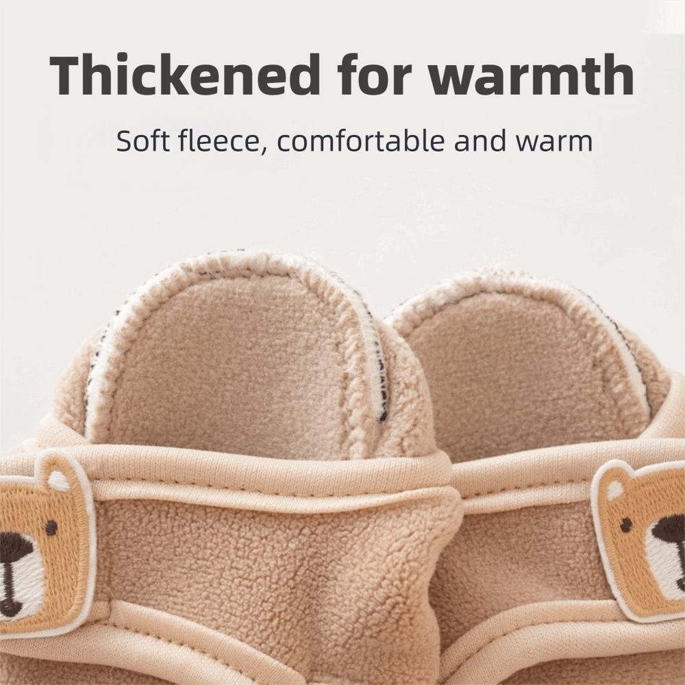 Ein Paar Warme Kleinkindsocken Anti-Rutsch Babysocken Schuhe Niedliche Hausschuhe Kalte Jahreszeit