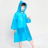 Children"s Raincoat Thickened Waterproof Girls Boy Rain Coat Kids Clear Transparent Hooded Rain