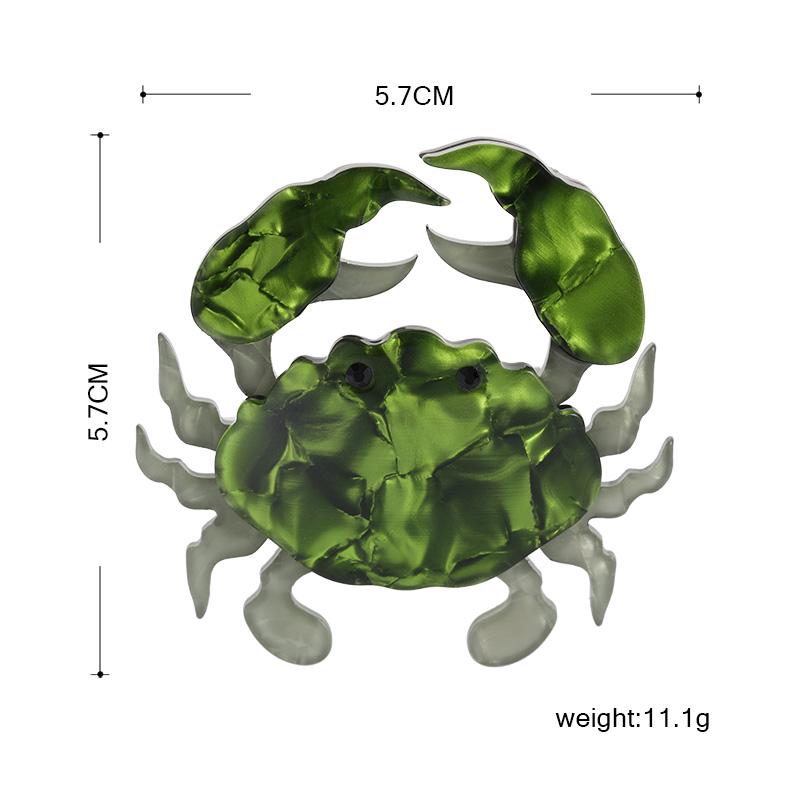 Blucome Acryl Schwarz Auge Rote Krabbe Broschen Pins Für Frauen Kinder Handgemachte Weihnachten Party Brosche Pins Zubehör