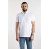Men's White Polo Neck T-shirt