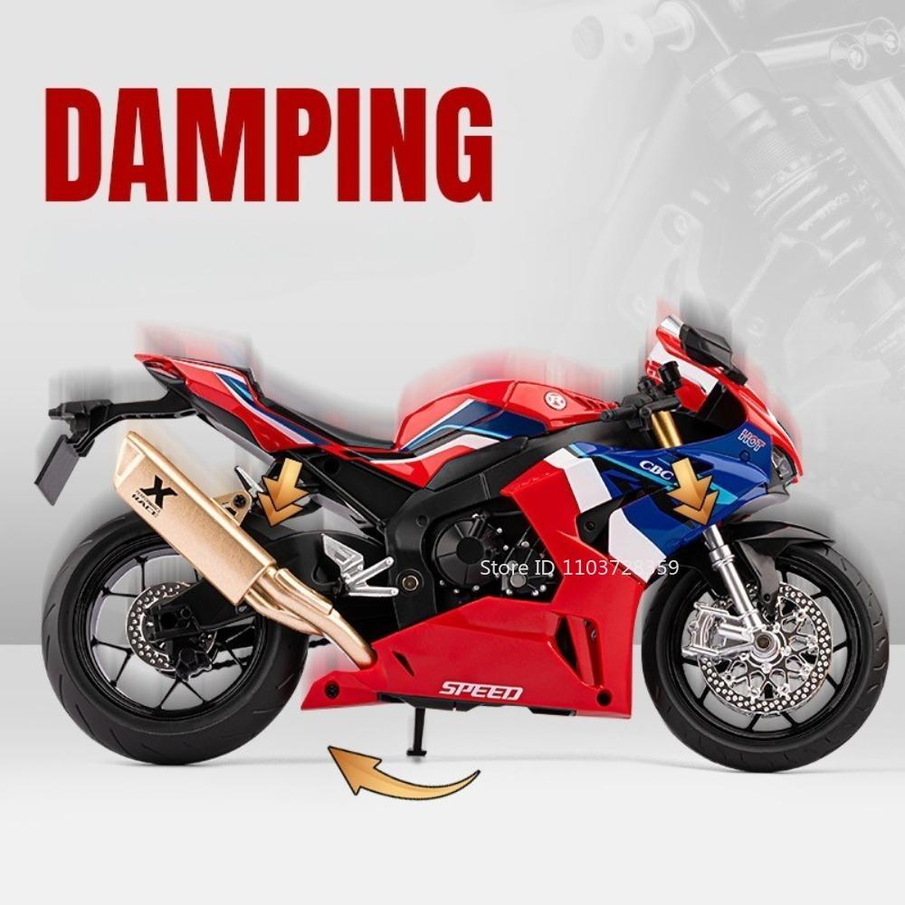 1:9 Honda Cbr1000Rr Little Monkey Toy Model Motorbikes Alloy Diecast Sound Light Shock Absorption Motorcycle Toys For Kids Gifts