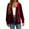 Women S Long Sleeve Velvet Shirt Loose Fit Casual Top