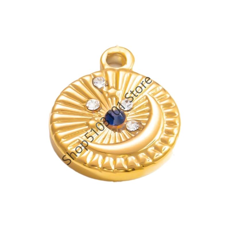 Gold Ocean Animal Turtle Shell Conch Starfish Diy Charms For Jewelry Making Bulk Stainless Steel Charm Pendant Necklace Making