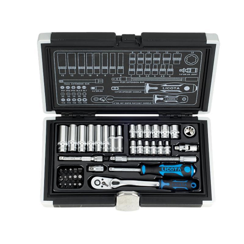 LICOTA 6.3mm 1/4" Ratchet Wrench Socket Set