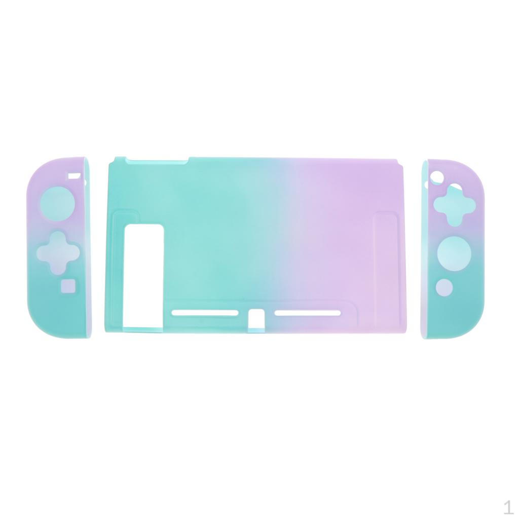 Cutout Shockproof Waterproof Protective Case For Switch Purple Green