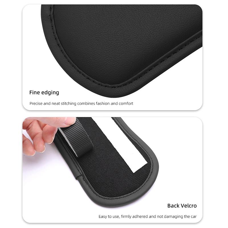 Leather Car Pillow Car Knee Pad Elastic Memory Foam Leg Pad For Volvo V60 V40 XC90 V70 S60 C30 XC60 V50 S90 AWD S80 Auto Cushion aqz123