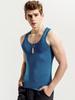 Men's Modal Silk Cotton Sleeveless Sports Vest T-Shirt