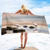 Microfiber Beach Towels Oversized Beach Blanket Towel Portable Ultra Soft Super Water Absorbent Beach Throw Towel for Adults