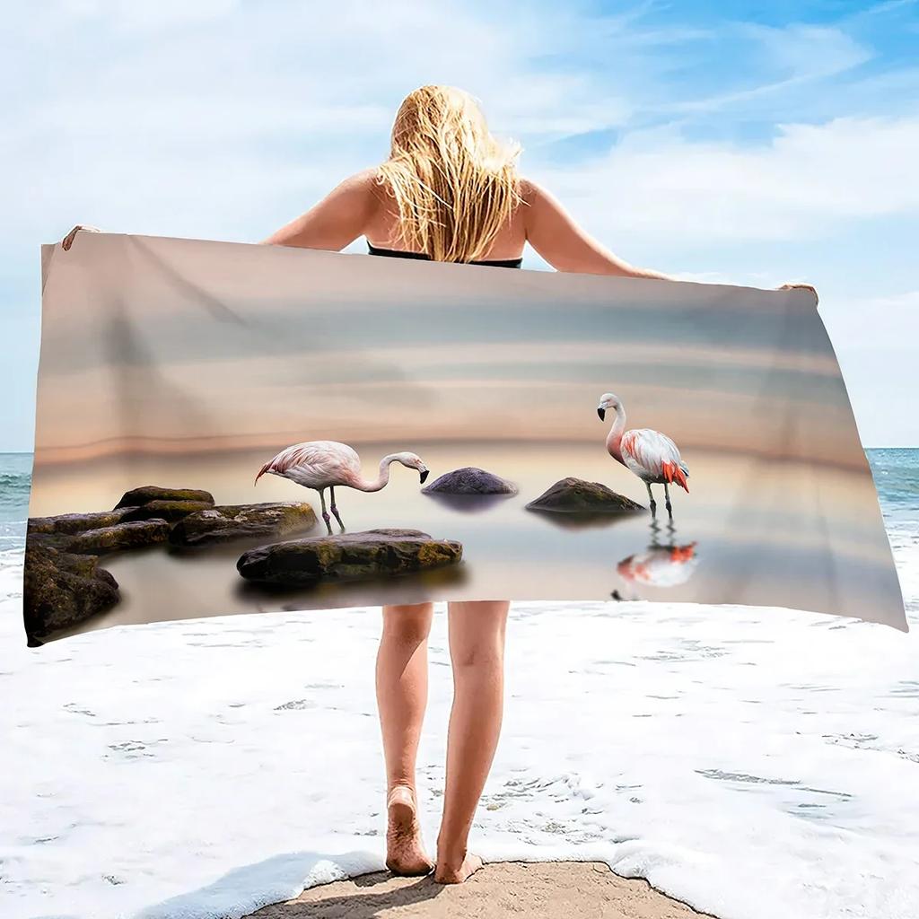 Microfiber Beach Towels Oversized Beach Blanket Towel Portable Ultra Soft Super Water Absorbent Beach Throw Towel for Adults