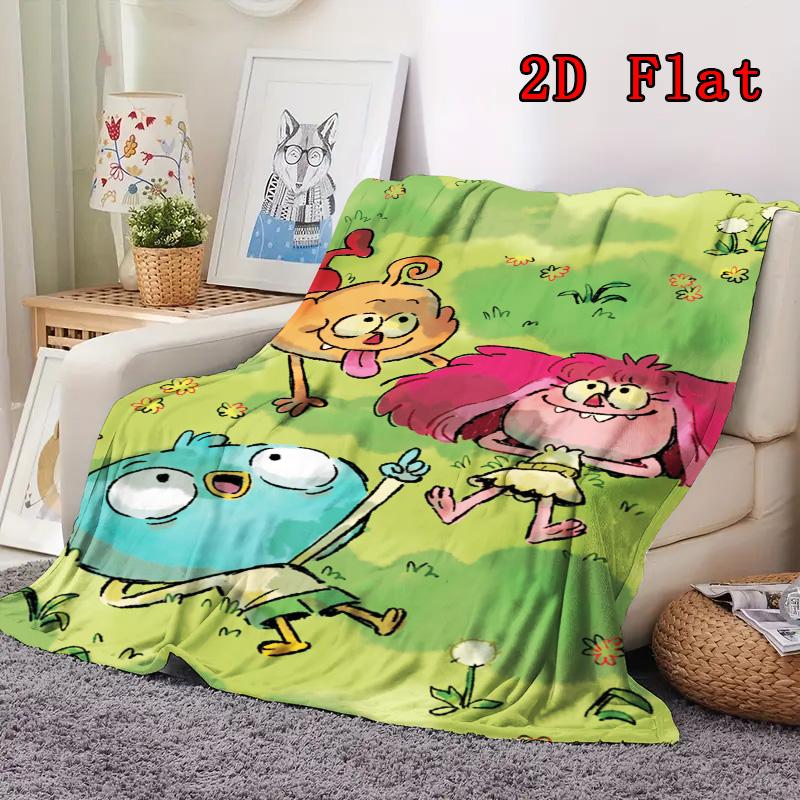 Anime Characters 2D Flat Pattern Flannel Blanket High Quality All Seasons Warmth and Comfort Perfect for Christmas Gifts.PMT0914302