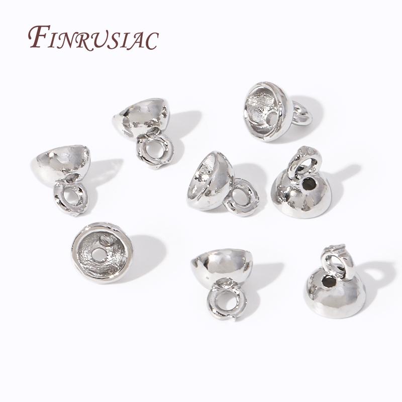 2 Größen 4,5mm/6mm Endkappe Für Perlen Schmuckherstellung,18K Gold Plated Metall Endperlenkappe Verbinder Beschläge Für DIY Perlen Schmuck