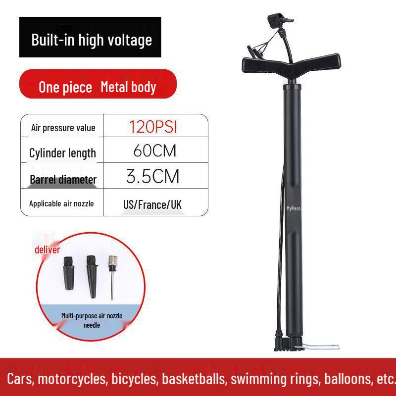 Universal High-Pressure Electric Air Pump for Bicycles, Cars, Motorcycles, and Basketballs
