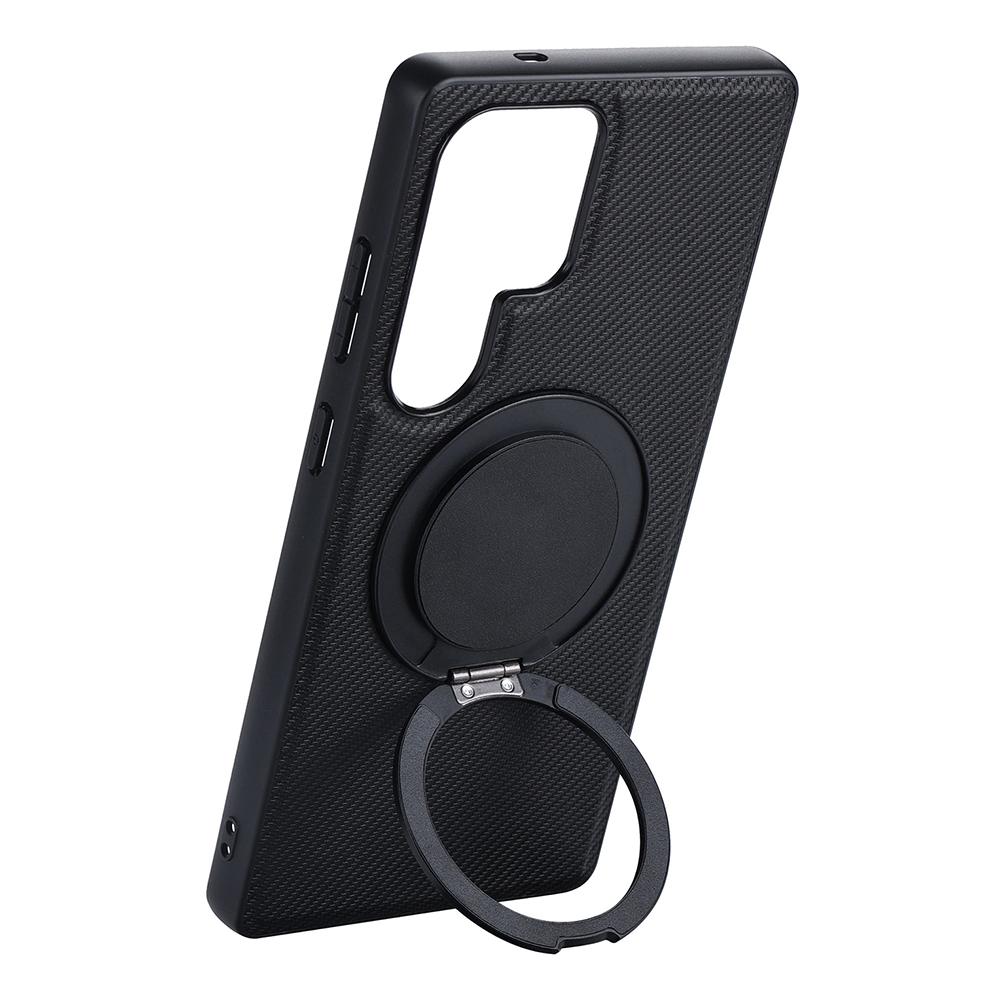 VILI TCY Series for Samsung Galaxy S25 Ultra Magnetic Phone Case Ring Kickstand PC TPU Back Cover