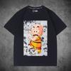 Dragon Ball Wukong joint short-sleeved T-shirt male queen big hand-painted same men's and women's pure clothes loose halfsleeves